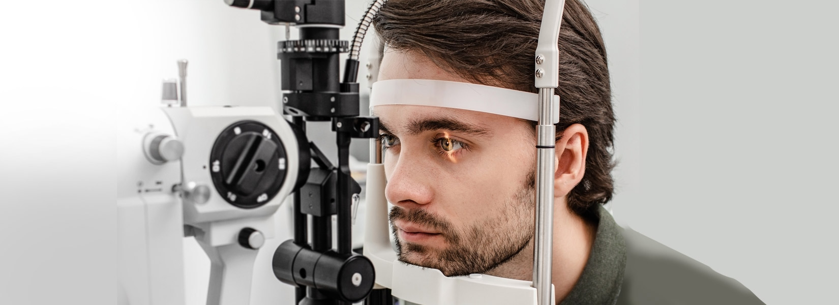 young man during eye exam in Owensboro